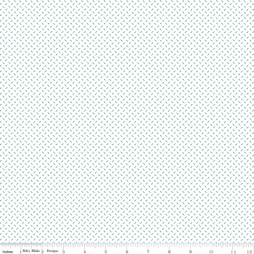 Lori Holt 44-45" 100% Cotton CLOUD GREEN C12038 BEE PLAIDS Collection by Riley Blake