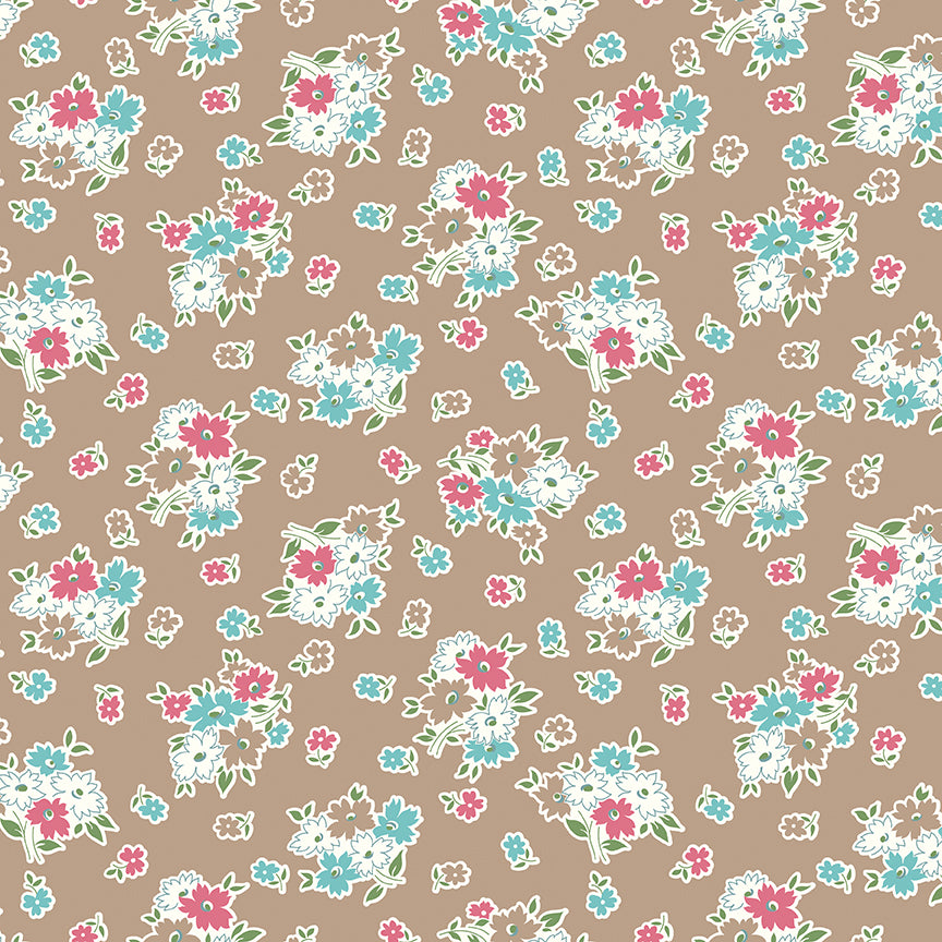 Lori Holt 44-45" 100% Cotton TEADYE C13073 BEE VINTAGE Collection by Riley Blake