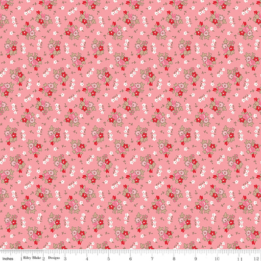 Lori Holt 44-45" 100% Cotton HEIRCORAL C13582 HomeTown Collection by Riley Blake Designs