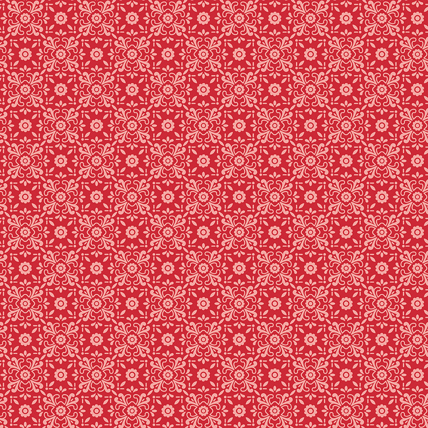 Lori Holt 44-45" 100% Cotton RILEY RED C16095 AMERICANA Collection by Riley Blake Designs