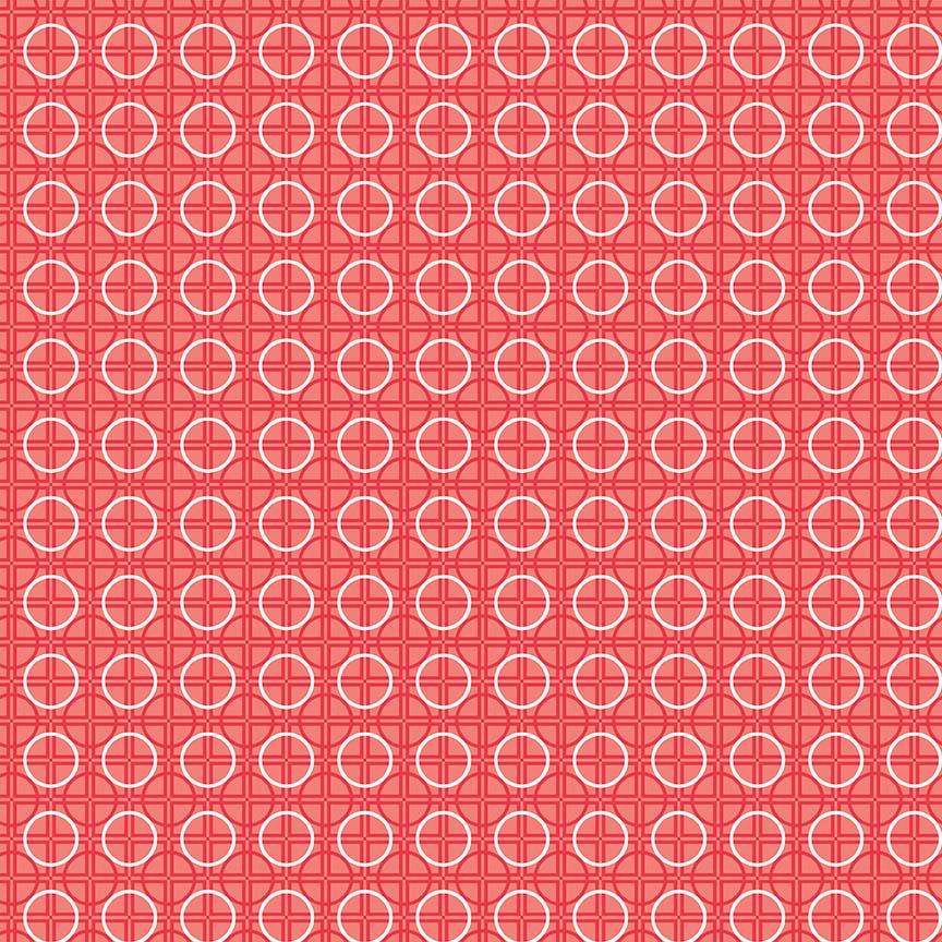 Lori Holt 44-45" 100% Cotton RED C6407 BEE BASICS Collection by Riley Blake