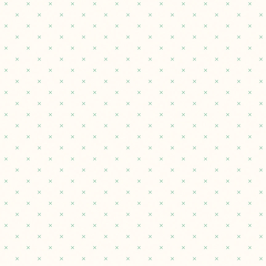 Lori Holt 44-45" 100% Cotton ALPINE C747 BEE CROSS STITCH Collection by Riley Blake