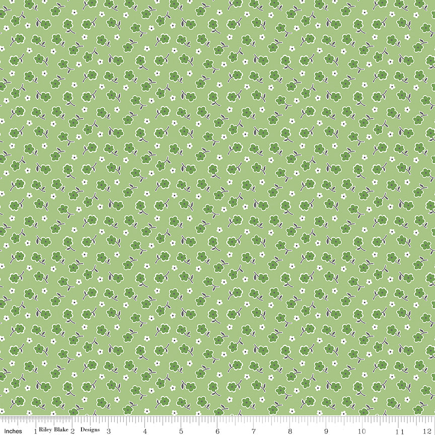 Lori Holt 44-45" 100% Cotton GREEN C10925 STITCH Collection by Riley Blake