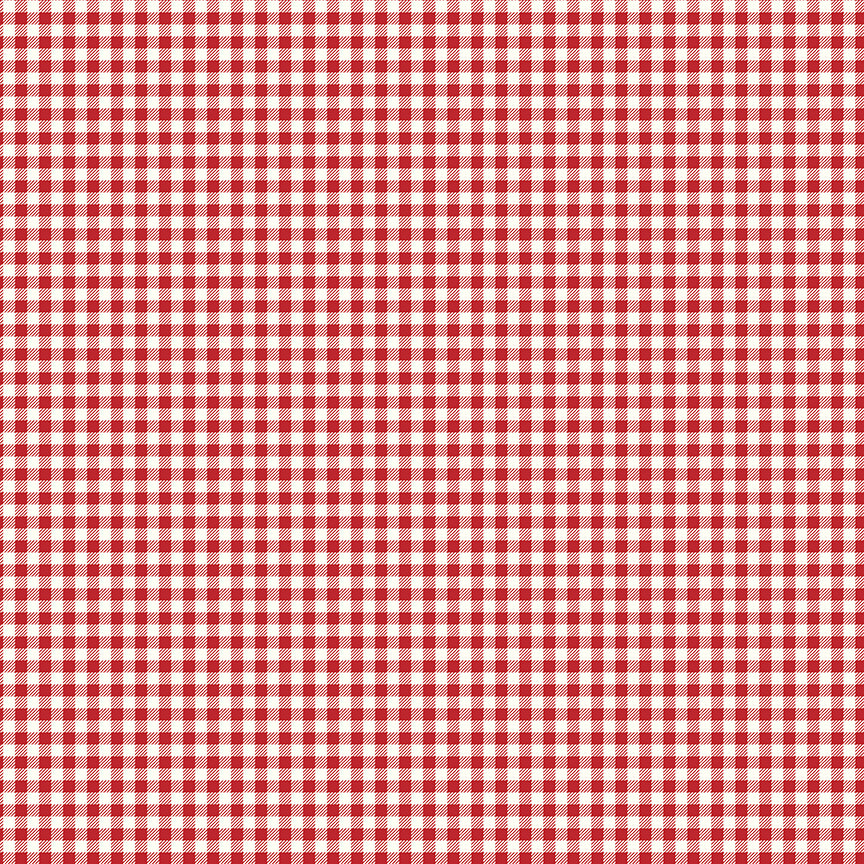 Lori Holt 44-45" 100% Cotton SCHOOLHOUSE RED C12553 BEE GINGHAM Collection by Riley Blake