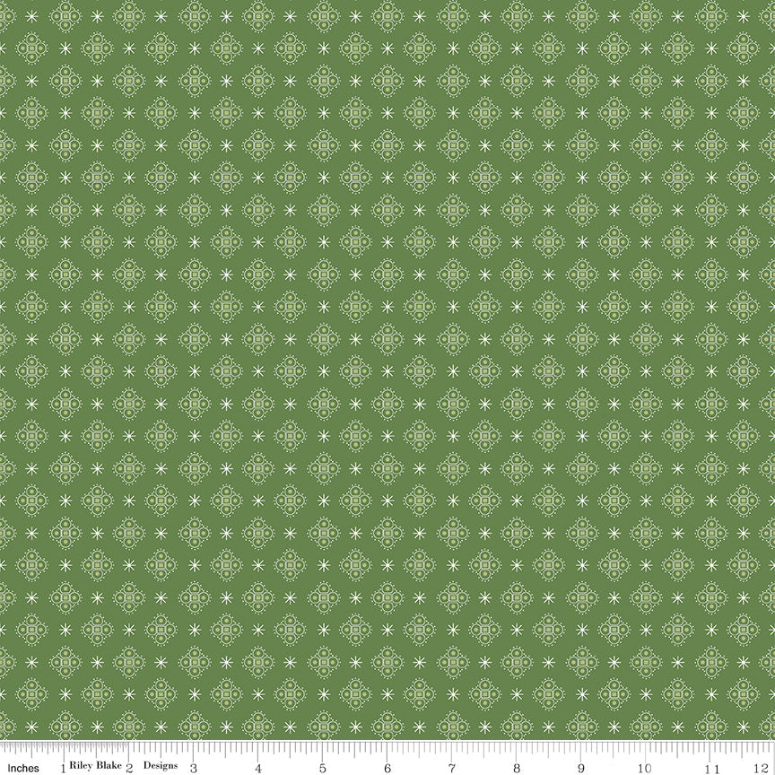 Lori Holt 44-45" 100% Cotton BASIL C12854 CALICO Collection by Riley Blake Designs