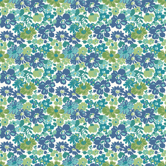 Lori Holt 44-45" 100% Cotton BLUE C13070 BEE VINTAGE Collection by Riley Blake