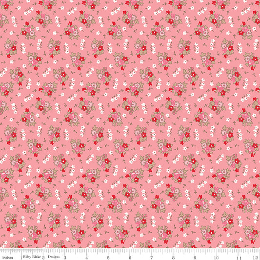 Lori Holt 44-45" 100% Cotton HEIRCORAL C13582 HomeTown Collection by Riley Blake Designs