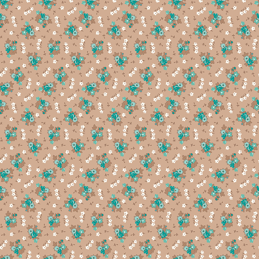 Lori Holt 44-45" 100% Cotton TEADYE C13582 HomeTown Collection by Riley Blake Designs