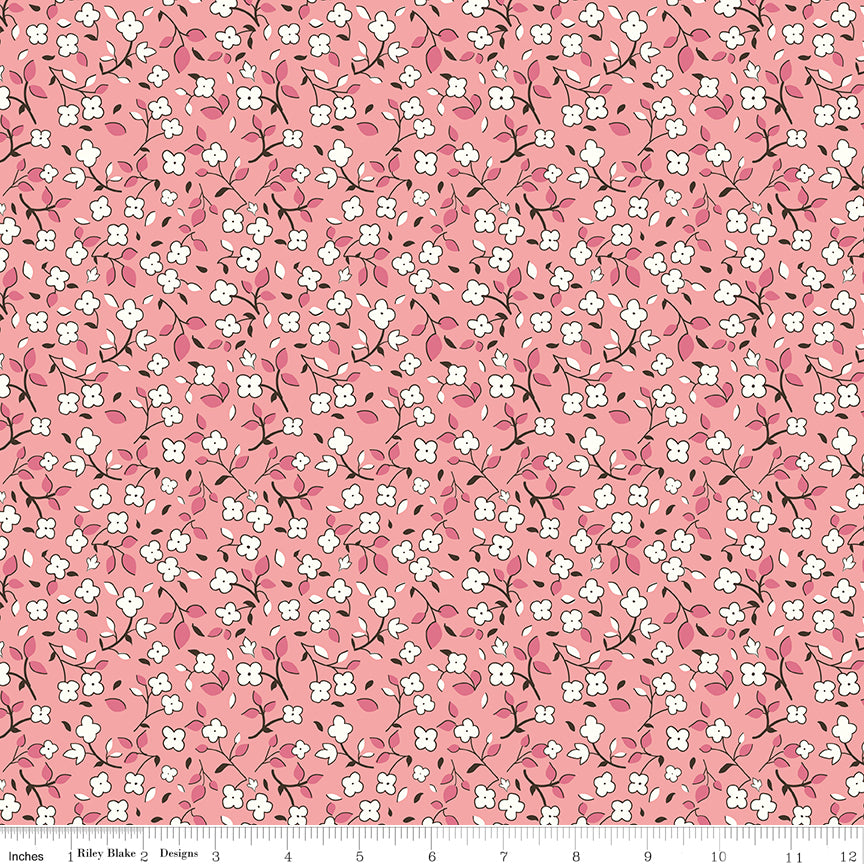 Lori Holt 44-45" 100% Cotton HEIRCORAL C13590 HomeTown Collection by Riley Blake Designs