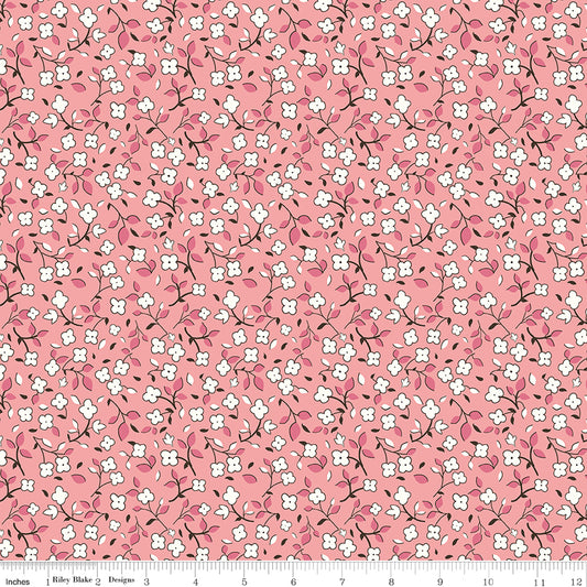 Lori Holt 44-45" 100% Cotton HEIRCORAL C13590 HomeTown Collection by Riley Blake Designs