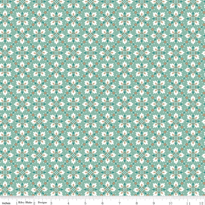 Lori Holt 44-45" 100% Cotton HEIRSEAGLASS C13591 HomeTown Collection by Riley Blake Designs