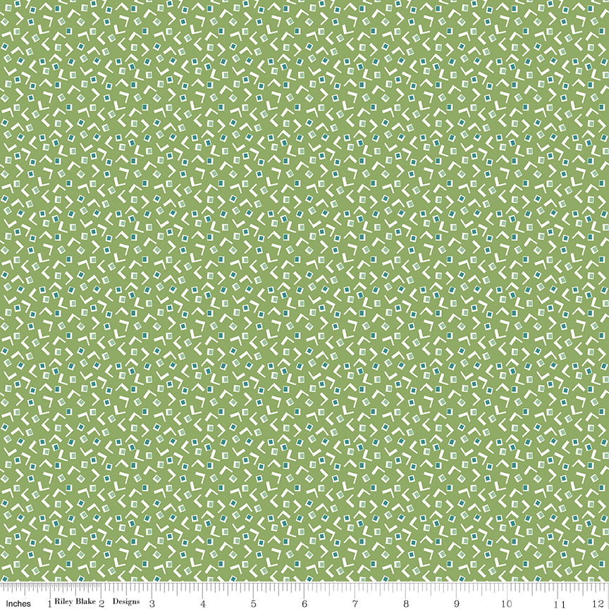 Lori Holt 44-45" 100% Cotton LTBASIL C13592 HomeTown Collection by Riley Blake Designs