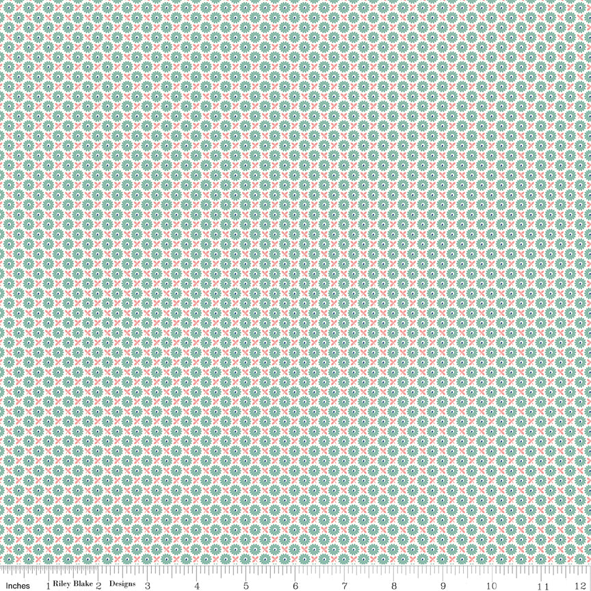 Lori Holt 44-45" 100% Cotton HEIRSEAGLASS C13596 HomeTown Collection by Riley Blake Designs