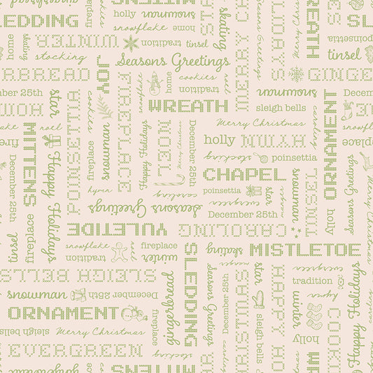 Lori Holt 44-45" 100% Cotton LATTE C14902 Home Town Holiday Collection by Riley Blake Designs