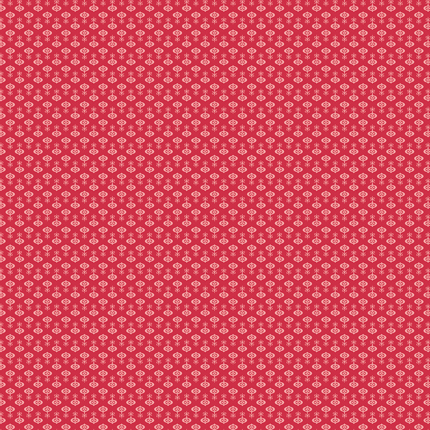 Lori Holt 44-45" 100% Cotton RILEY RED C14912 Home Town Holiday Collection by Riley Blake Designs