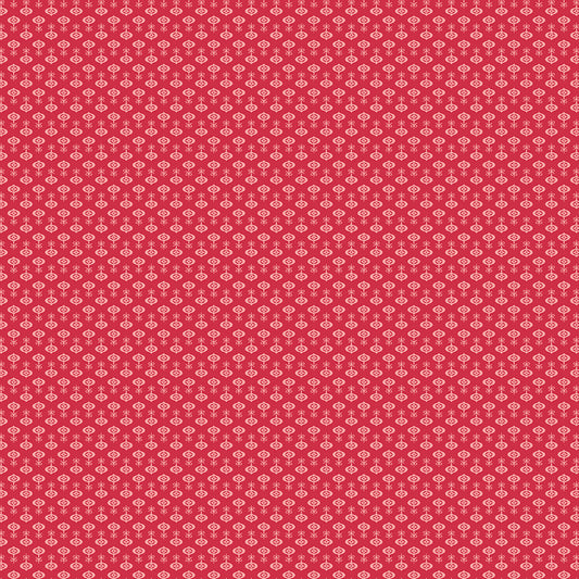 Lori Holt 44-45" 100% Cotton RILEY RED C14912 Home Town Holiday Collection by Riley Blake Designs