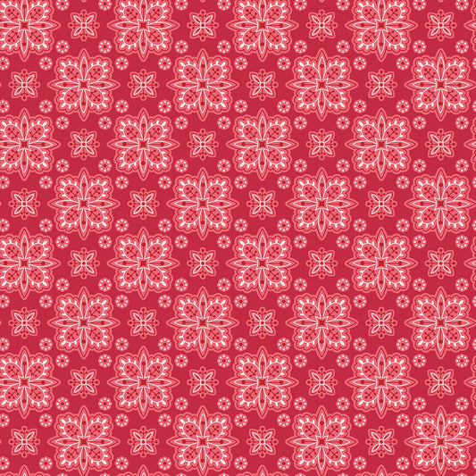 Lori Holt 44-45" 100% Cotton BERRY C16085 AMERICANA Collection by Riley Blake Designs