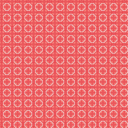 Lori Holt 44-45" 100% Cotton RED C6407 BEE BASICS Collection by Riley Blake