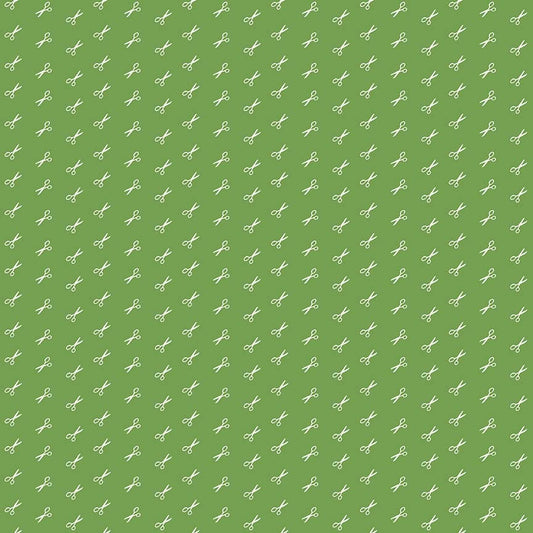 Lori Holt 44-45" 100% Cotton GREEN C6408 BEE BASICS Collection by Riley Blake