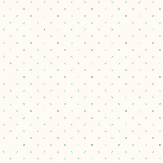 Lori Holt 44-45" 100% Cotton ALPINE C747 BEE CROSS STITCH Collection by Riley Blake