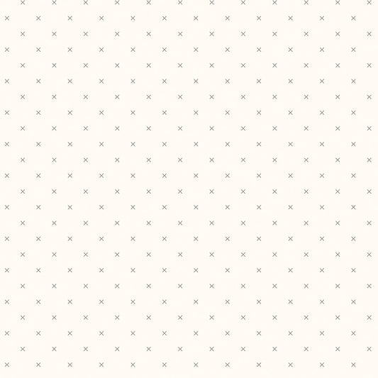 Lori Holt 44-45" 100% Cotton PEBBLE C747 BEE CROSS STITCH Collection by Riley Blake