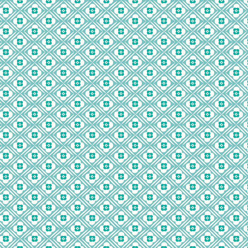 Lori Holt 44-45" 100% Cotton BLUE C8511 GRANNY CHIC Collection by Riley Blake