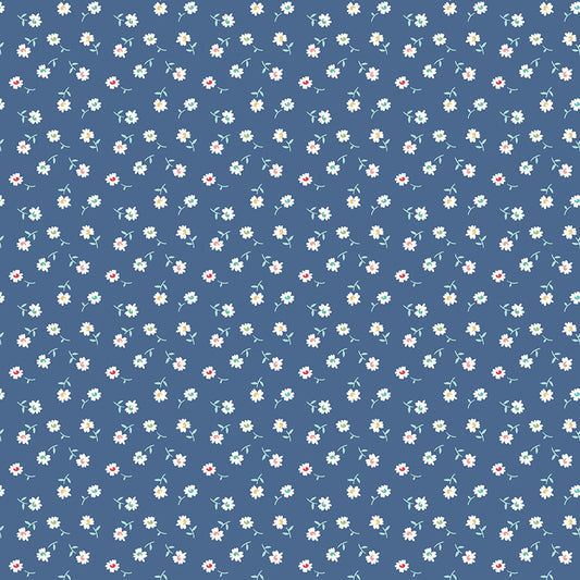 Lori Holt 44-45" 100% Cotton DENIM DAISY C9137 VINTAGE HAPPY 2 Collection by Riley Blake Designs