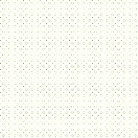 Lori Holt 44-45" 100% Cotton GREEN C9940 BEE BACKGROUNDS Collection by Riley Blake