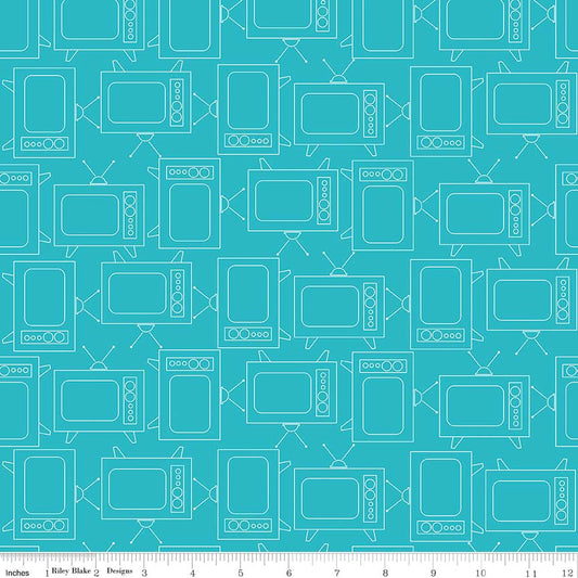 Lori Holt 44-45" 100% Cotton TURQUOISE C6411 BEE BASICS Collection by Riley Blake