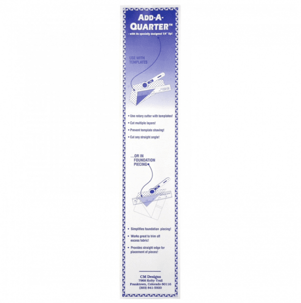 Add-A-Quarter, 12", Ruler, Paper Piecing, Judy Niemeyer